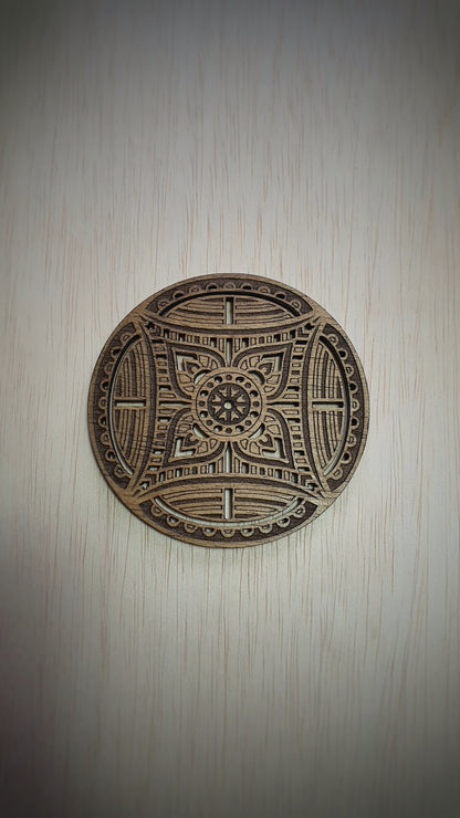 Mandala Coaster Charms
