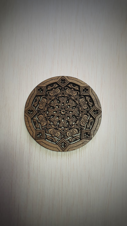 Mandala Coaster Charms