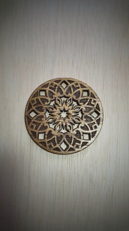 Mandala Coaster Charms